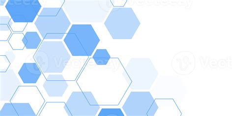 Abstract Blue Hexagon Shape For Frame Illustration Design 16586706 Png