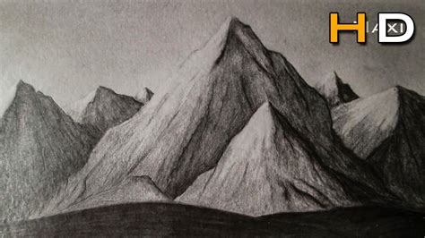 Landscape drawing easy,landscape drawing ideas,landscape drawing for class 6,landscape drawing with oil pastels. How to draw mountains whith pencil step by step, drawing ...