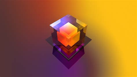 Justin Maller Artwork Abstract Digital Digital Art Facets Cube