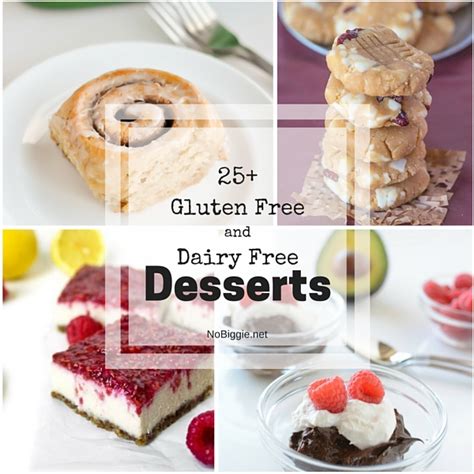 Even if you're gluten free, you can still have brownies, cookies, and ice cream! 25+ Gluten Free and Dairy Free Desserts | NoBiggie