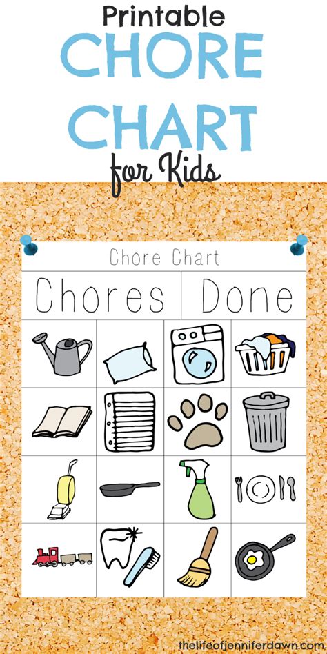 The Life Of Jennifer Dawn Printable Chores Cards And Checklists