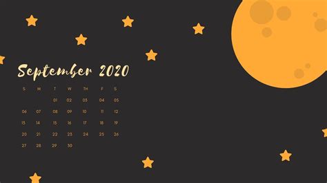 September 2020 Pc Calendar Calendar Wallpaper Calendar Background Calendar