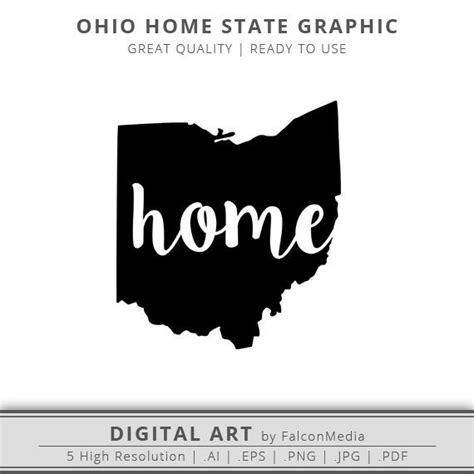 Download Ohio SVG Ohio Home State SVG Ohio Silhouette Cleveland | Etsy