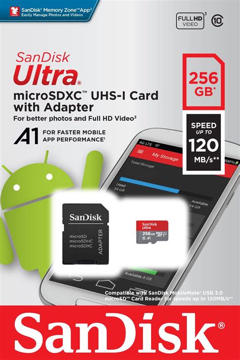 Sandisk 256gb Ultra Microsdxc Uhs I Card With Adapter Gamestop