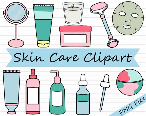 Skin Care Clipart Bundle Skincare Clip Art Esthetician Clipart Spa