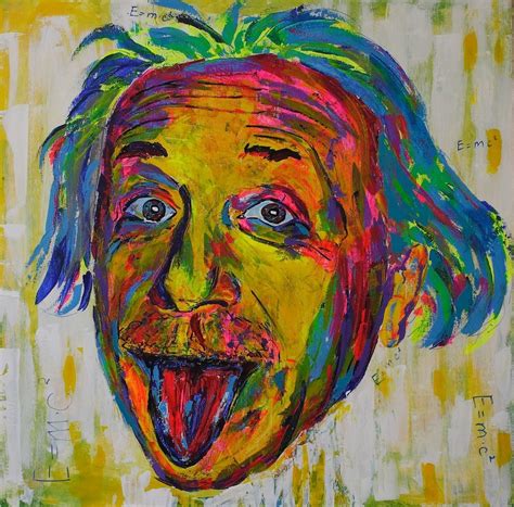 Genius Albert Einstein Pop Art Artists Pop Art Hand Painted Artwork
