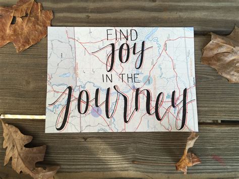 Find Joy In The Journey Hand Drawn Road Map Home Decor Finding Joy