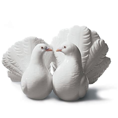 Lladro Couple Of Doves Figurine Peters Of Kensington