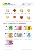 Euro und cent / der rat beauftragt die kommission, die fähigkeit des landes zur. Arbeitsblatt: Umrechnung Euro in Cent mit Abbildungen