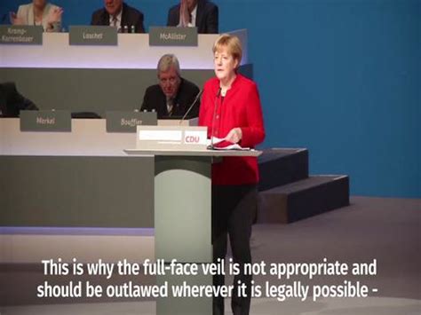 Angela Merkel Backs Calls For Burqa Ban In Germany As She Addresses Party Faithful Daily Record