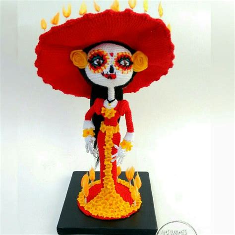 Catrina Amigurumi Muñecos De Ganchillo Ganchillo Amigurumi Muñeca