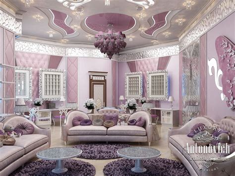 Luxury Antonovich Design Uae Pink Girly Bedroom Dubai