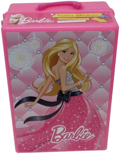 a pink lunch box with barbie on it