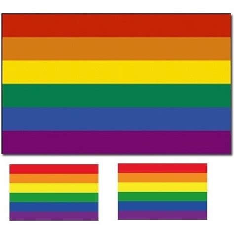 Regenboog Vlag X Cm Met Twee Gratis Regenboog Stickers Gay