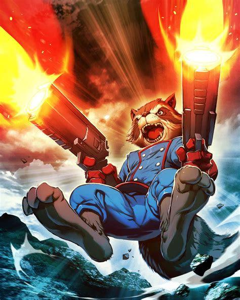 Rocket Raccoon Plus By Genzoman On Deviantart