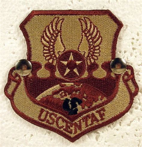 Usaf Air Force Uscentaf Badge Insignia Crest Desert Tan Uniform Patch