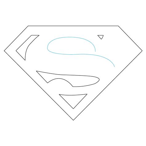 How To Draw The Superman Logo Step By Step