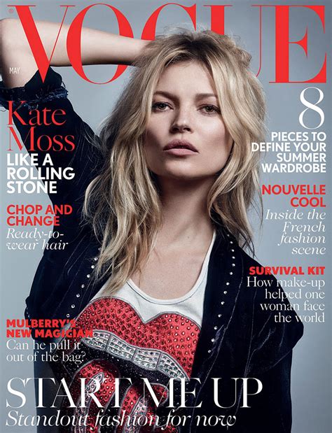 Kate Moss Is Rock Chic For Vogue Uk May 2016