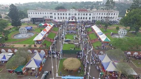Premium Stock Video Aerial View Of The National Museum In Yaoundé Capital Of Cameroon In West