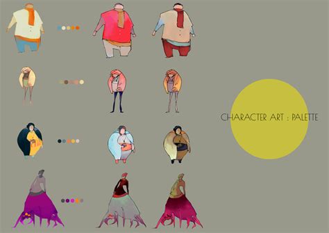 Artstation Visdev Character Color Palette Ninet Liao