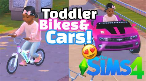 Sims 4 Toddlers Bikes And Cars Giveaway Youtube