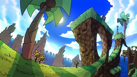 Artstation Green Hill Zone