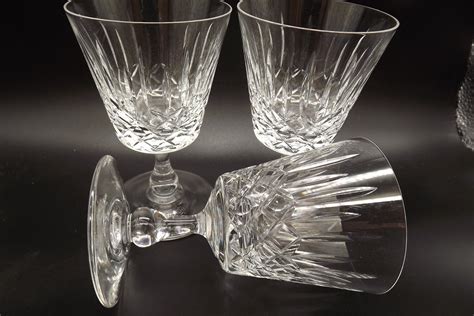 4 Wine Glasses Edinburgh Crystal Unused Vintage 1950 25 Etsy