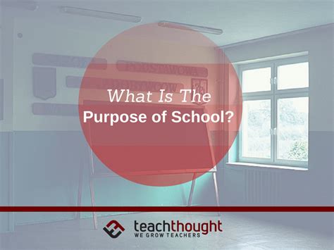 What Is The Purpose Of School By Terry Heick