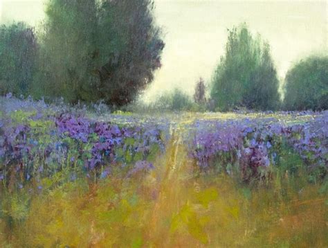 Misty Lavender Field Is A Nice Colorful Texture Field Piece Painted In