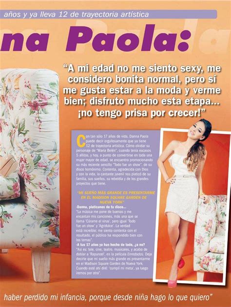 Danna Paola For Tv Notas Magazine September 2012 Latina Novelas