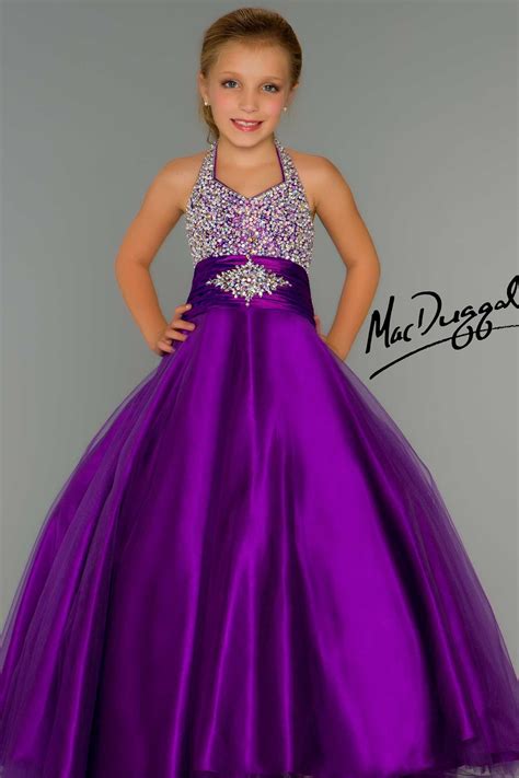 Little Girls Pageant Dress In Purple Mac Duggal Girls Pageant