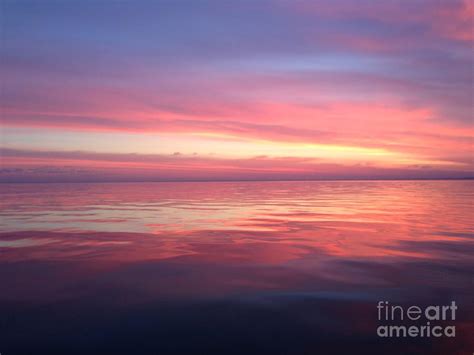 Pink Sunrise Over Ocean Photograph By Mark Thompson