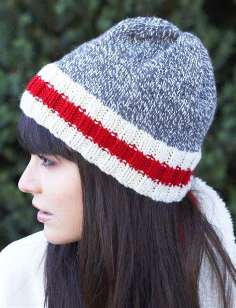 Though christmas just passed, it's never too late to knit a pair of socks for your family and friends to show your love. Yarnspirations.com - Patons Work Sock Hat - Patterns ...