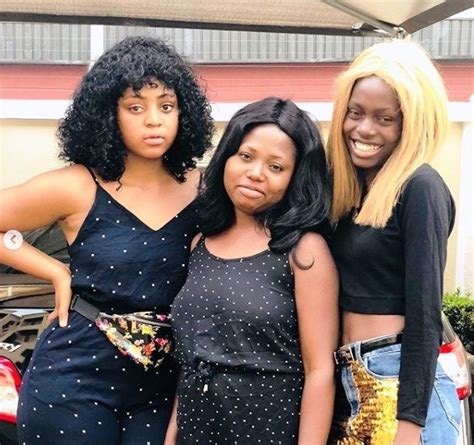 The actress, who holds the title as the most followed teenage actress on instagram. Actress Regina Daniels shares cute photos of her sisters