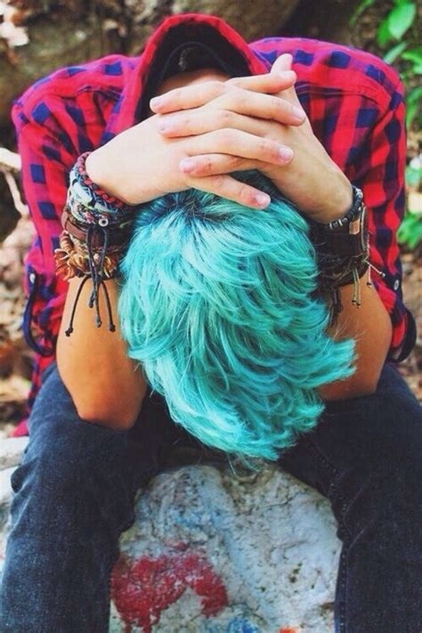 Blue Hair Boy On Tumblr