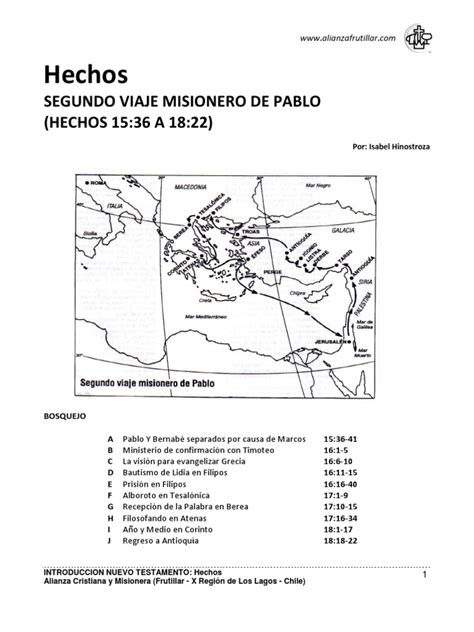 Hechos Segundo Viaje Misionero Pablo Bernabé Pablo El Apóstol