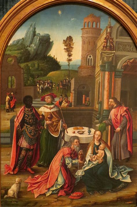 Fileadoration Of The Magi Flemish School Oil On Wood Painting