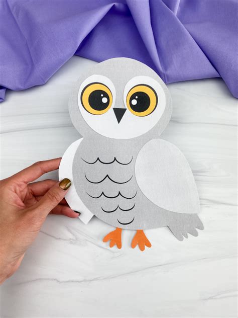 Snowy Owl Printable Craft For Kids Simple Everyday Mom