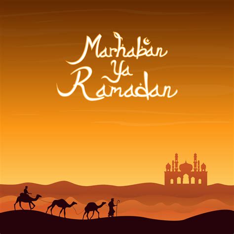 Marhaban Ya Ramadan Islamic Design Concept To Celebrate The Month Of