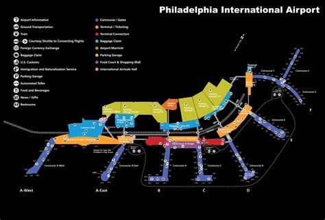 Philadelphia International Airport Map Afp Cv