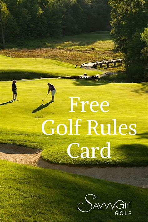 Apr 12, 2017 · the game of golf doesn't always take place on a green, manicured course. Free Printable Golf Rules Card | Golf, Cheat sheets and Free printable