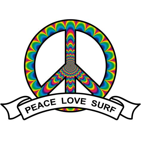 Peace Love Surf 15117176 Png
