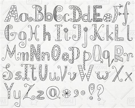 However, there are important distinctions between the two. Doodle Alphabet Clipart Vector Pack Hand Drawn Font ...