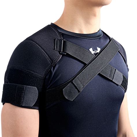 Kuangmi Double Shoulder Support Brace Strap Wrap Neoprene Protector Xx