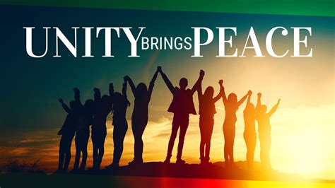 Week 40 Unity Brings Peace Free Personal Growth Resources
