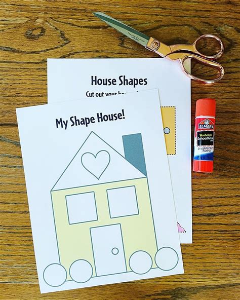House Craft For Preschoolers Learn Your Shapes ⋆ The Hollydog Blog