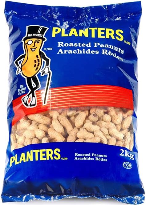Planters Peanuts In Shell Roasted Unsalted 2000 Grams Amazonca Grocery