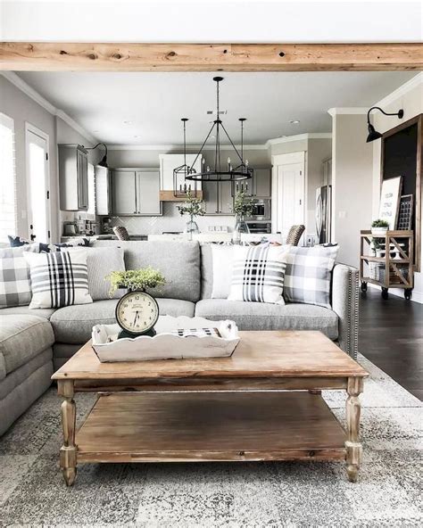 farmhouse living room decor  design ideas  simply