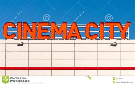 Cinema City Logo Editorial Photo Image Of Industry Lights 32179526