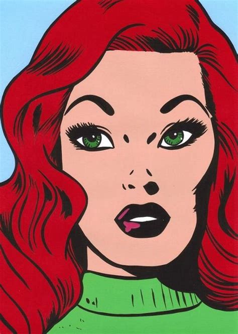 Redhead Woman Popartgirls Popart Pop Art Drawing Pop Art Comic